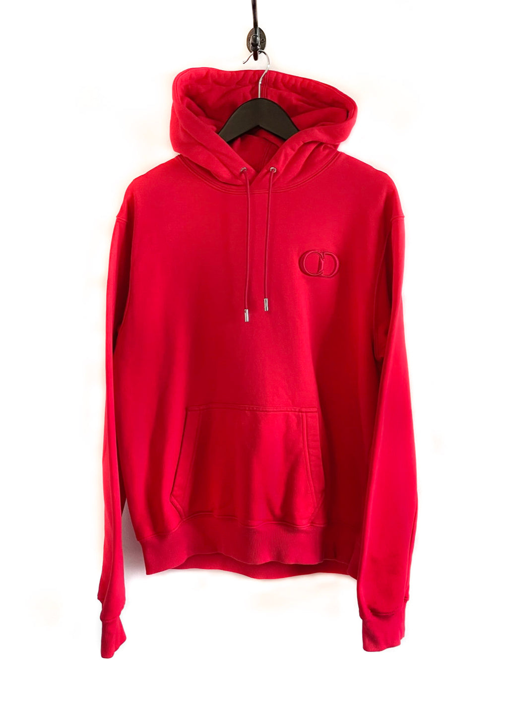 Dior Red CD Icon Embroidered Hoodie