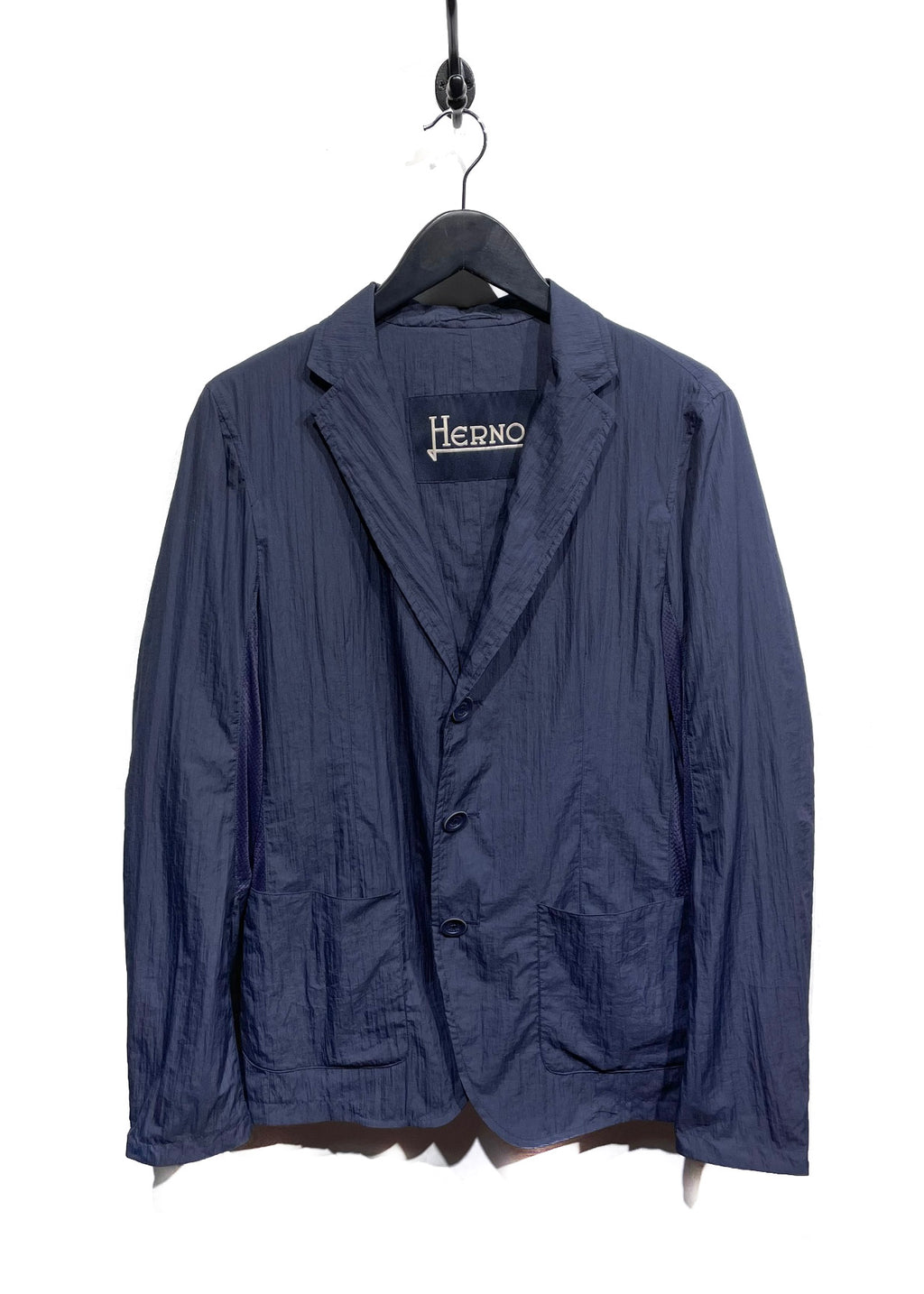 Herno Navy Utility Blazer Jacket