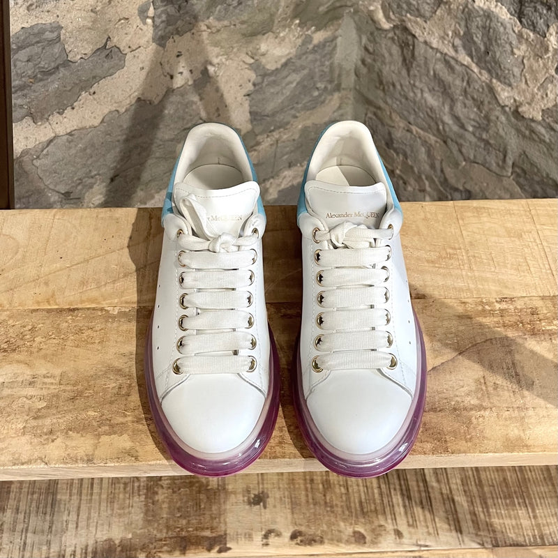 Alexander McQueen Oversized White Leather Sneakers