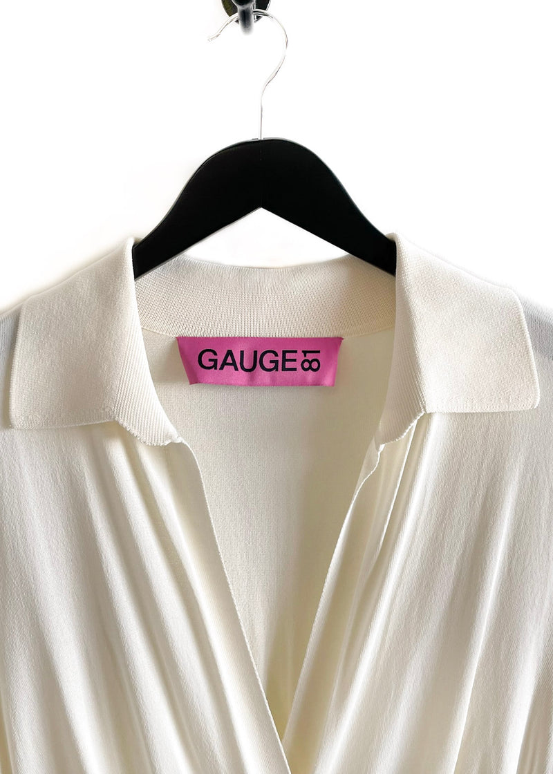 Gauge81 Ivory Dropped Waist Nojas Dress