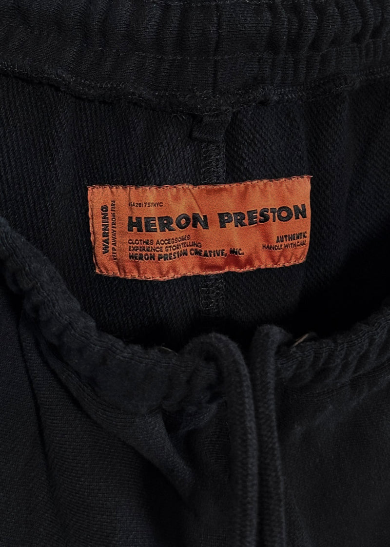 Heron Preston Black Стиль Printed Sweatshorts