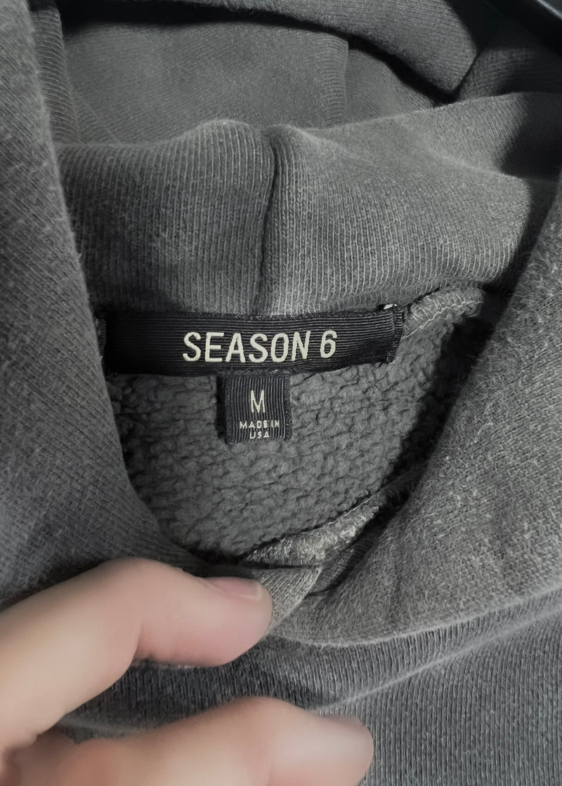 Yeezy Season 6 Grey Green Oversized Core Hoodie