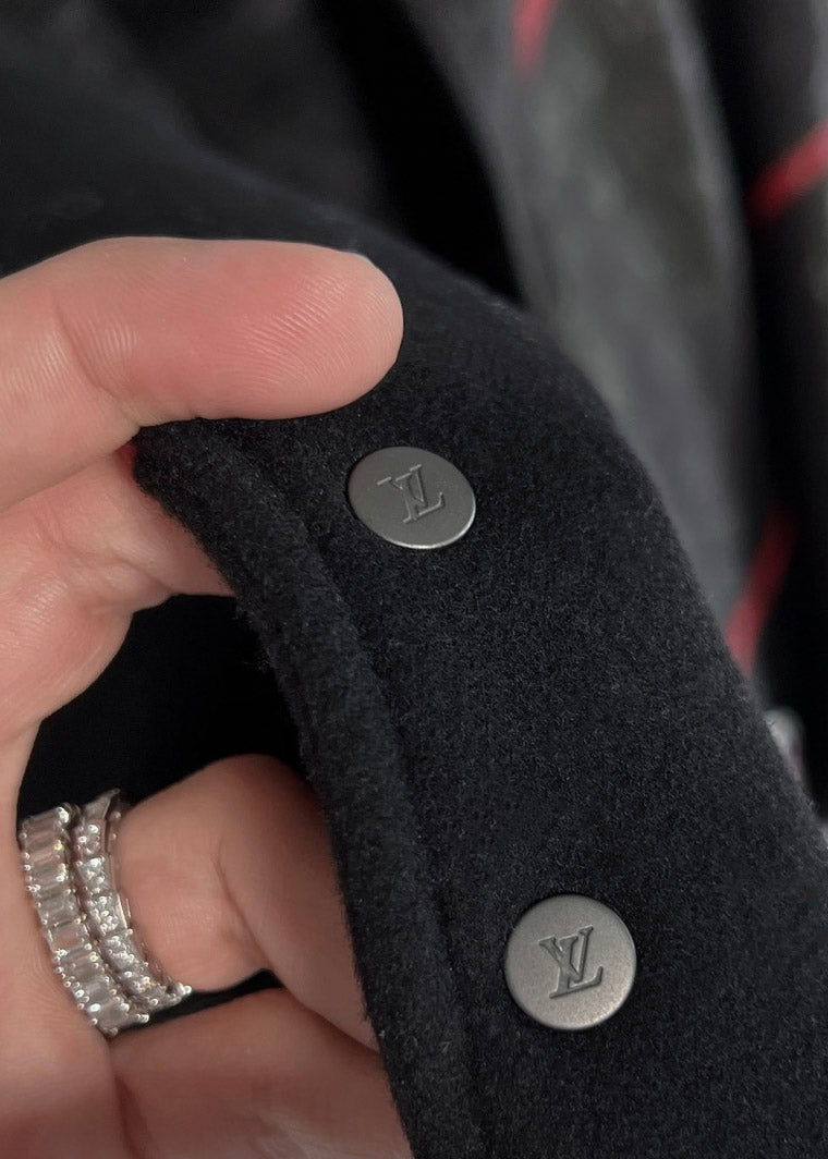 Louis Vuitton x NBA 2021 NBA Logos Moto Jacket - Black Outerwear, Clothing  - LVNBA20091