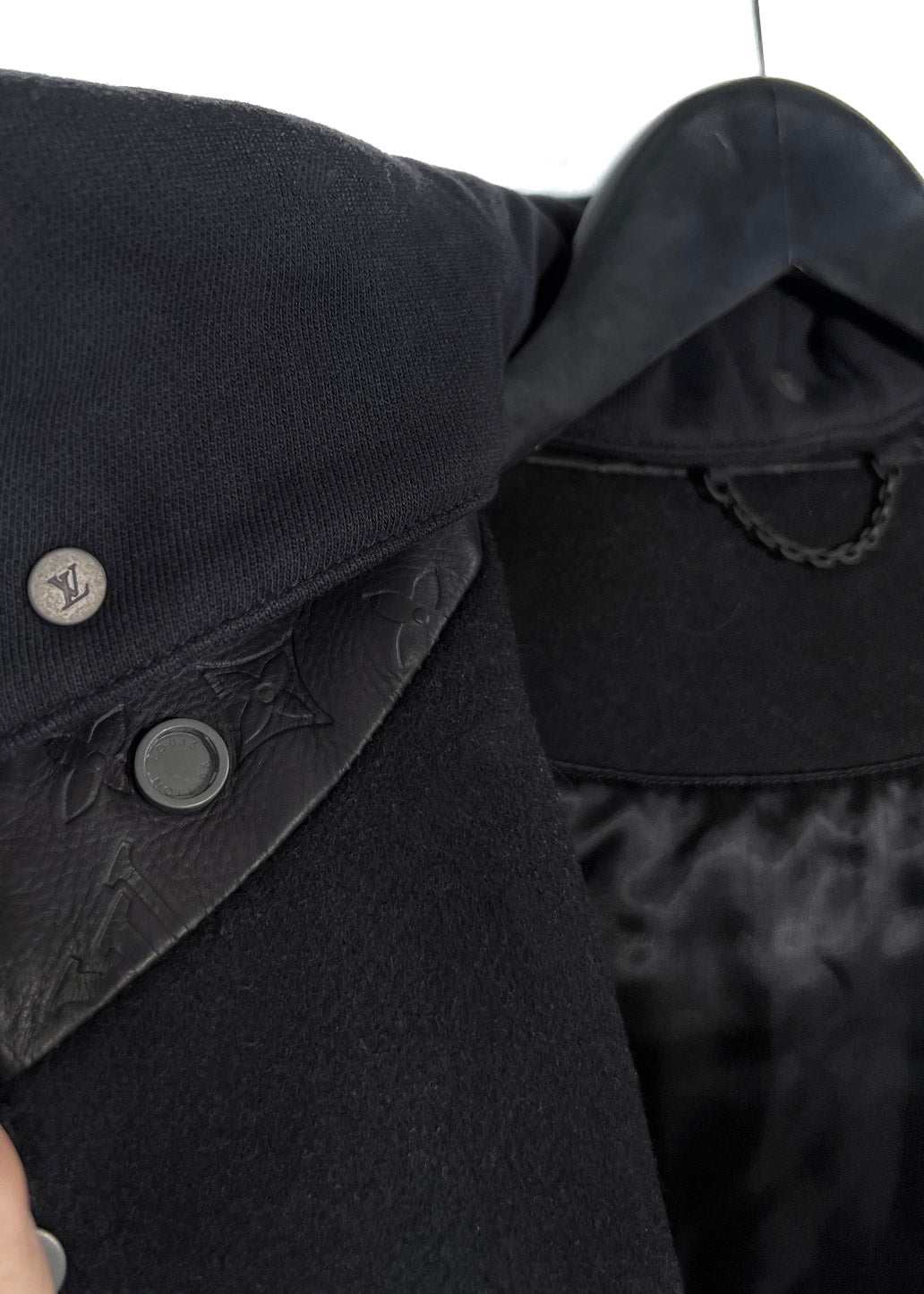 Shop Louis Vuitton 2021-22FW Monogram Collaboration Leather Logo Jackets  (1A9JYH) by lufine
