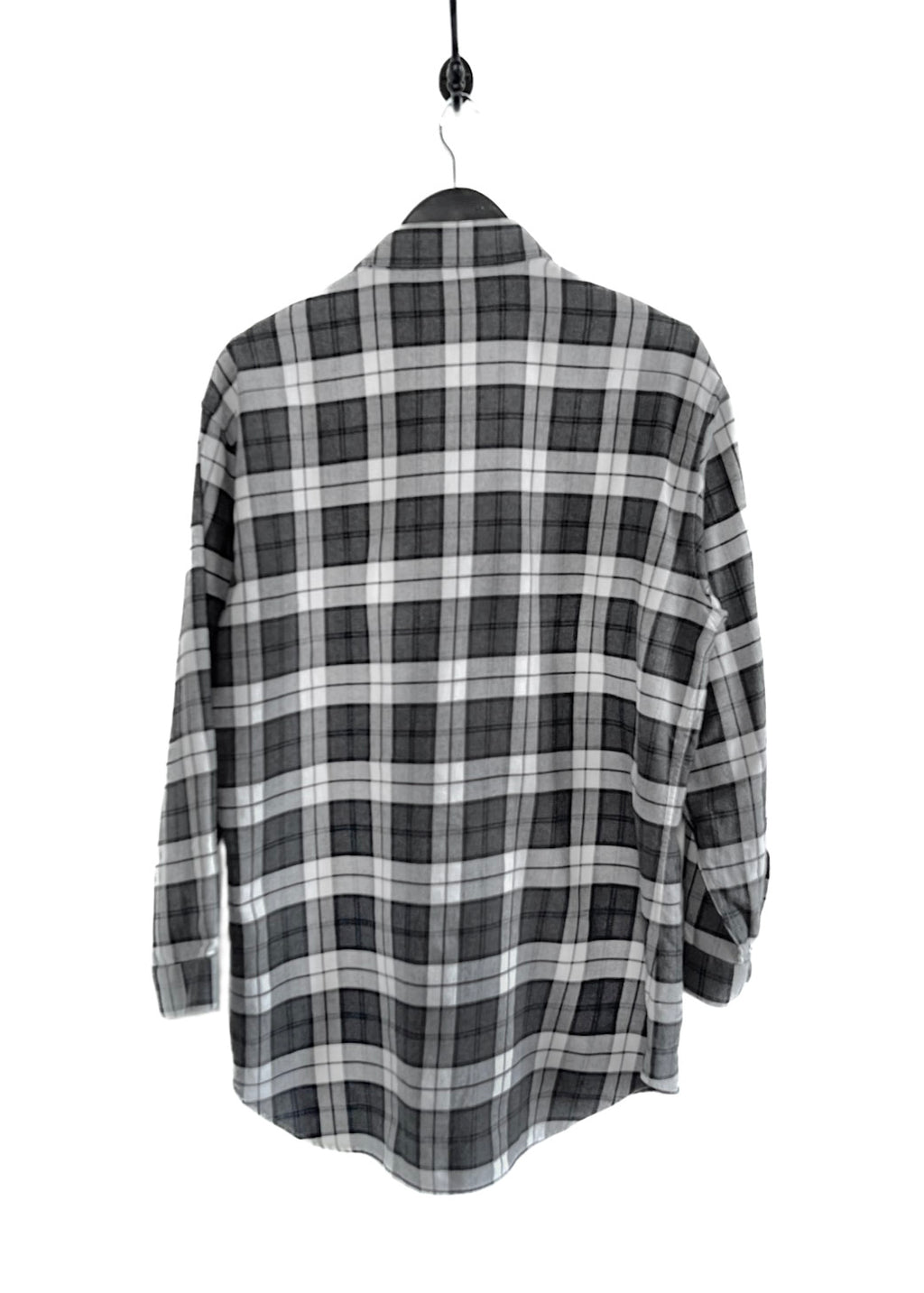 Dior Grey Black Checkered Flannel Shirt
