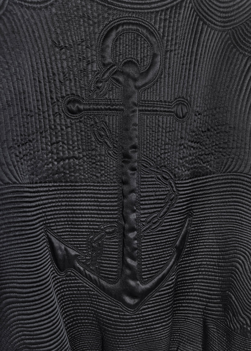 Alexander McQueen FW15 Mermaid Quilted Silk Bomber Jacket