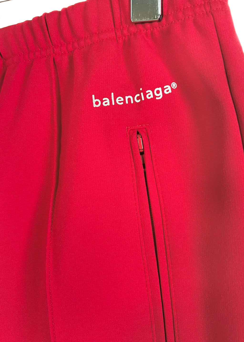Balenciaga Red Sporty Viscose Pants