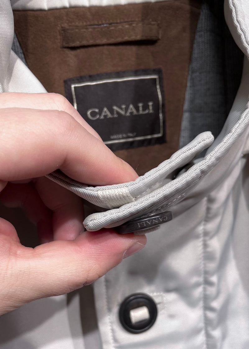 Canali Grey Parka Tech Jacket