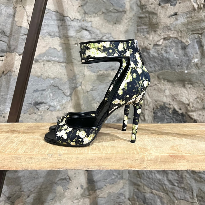 Sandales à talons à imprimé floral Givenchy