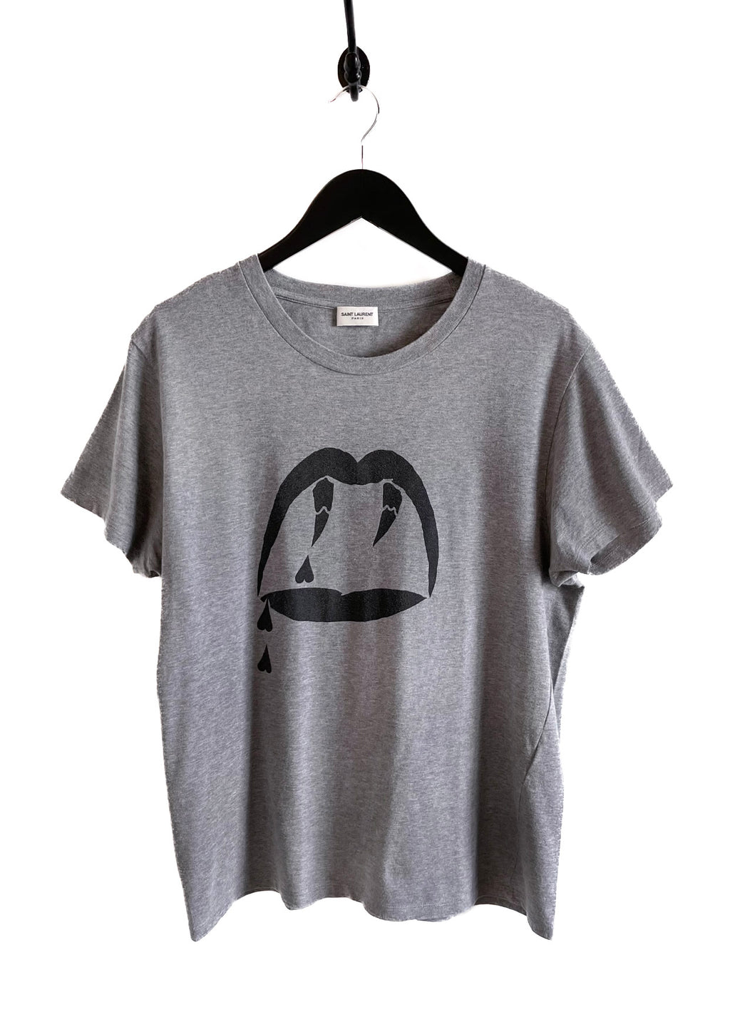 T-shirt imprimé gris Saint Laurent Luster