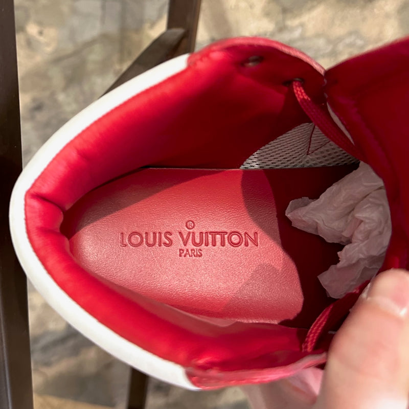 Baskets montantes Louis Vuitton AW2012 ﻿Heroes en cuir rouge