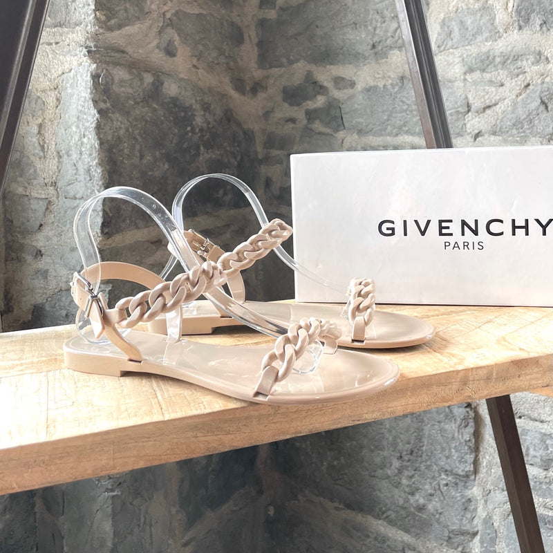 Givenchy Jelly Nude Rubber Sandals