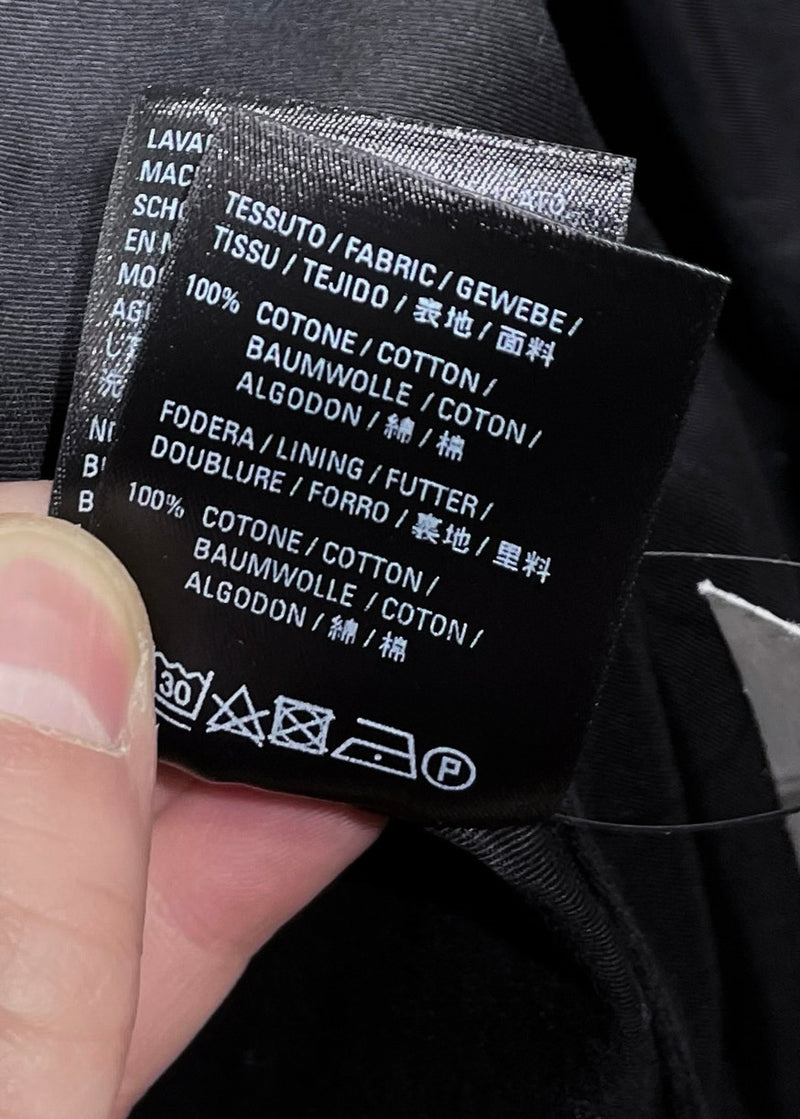 Balenciaga Black Paris Print Double-Sleeves Zip-up Jacket