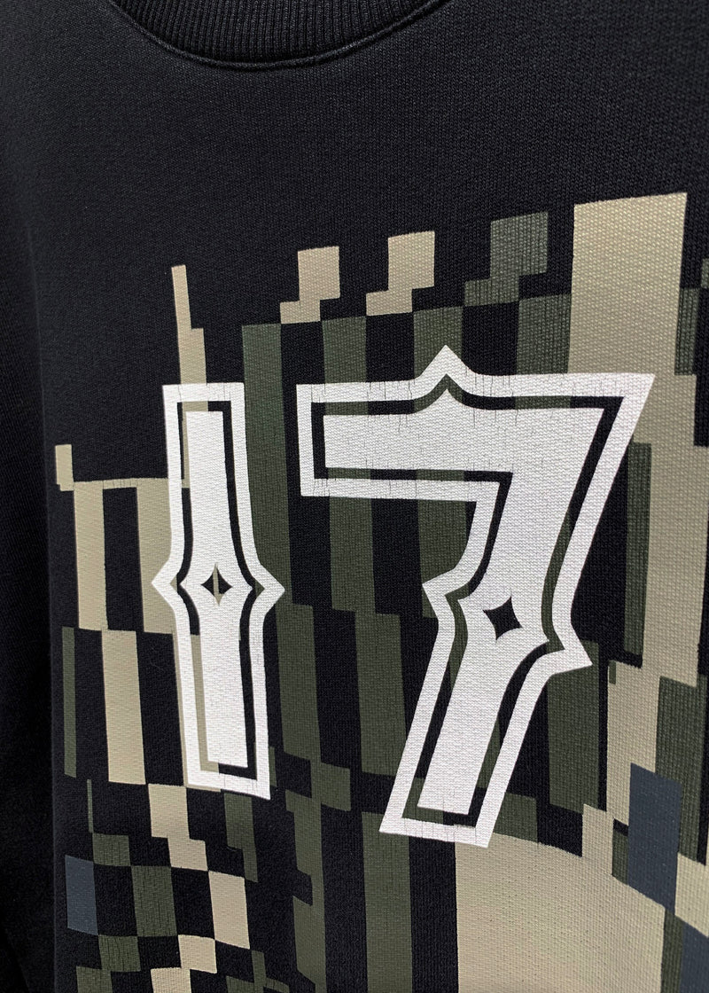 Sweat-shirt imprimé graphique "17" noir Givenchy