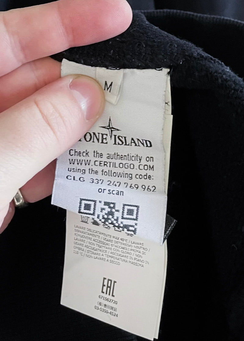 Stone Island Black Fleece Badge Sweatshirt