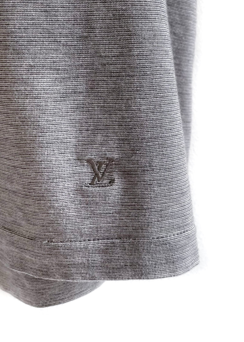Louis Vuitton Grey Color Block Pocketed T-Shirt