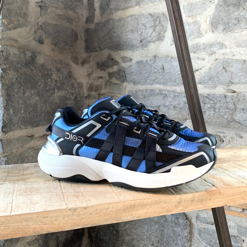 Christian Dior  X Sorayama B24 Runtek Blue Sneakers