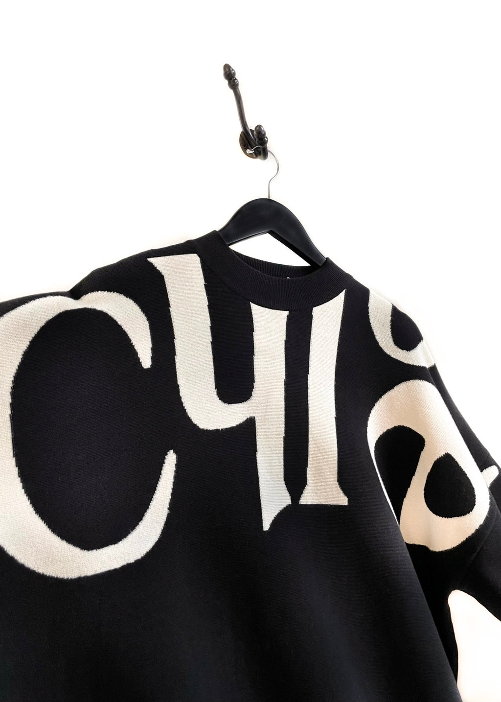 Chloé Black Wool Mockneck Oversized Sweater