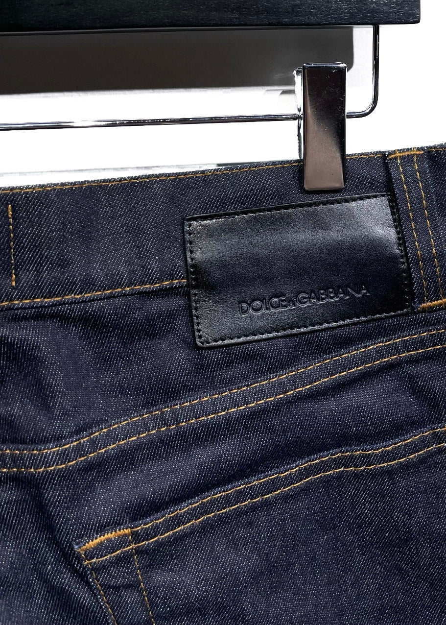 Dolce & Gabbana Navy Blue Raw Denim Jeans – Boutique LUC.S