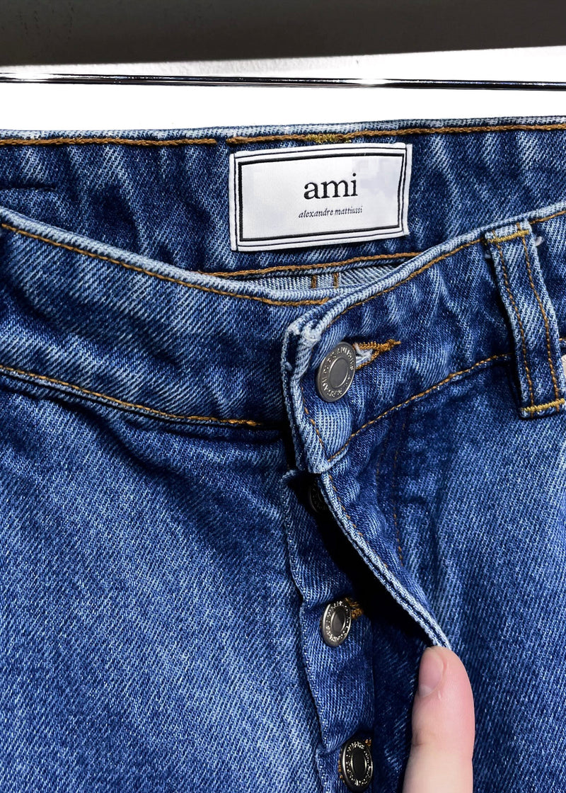 Ami Washed Blue Jeans