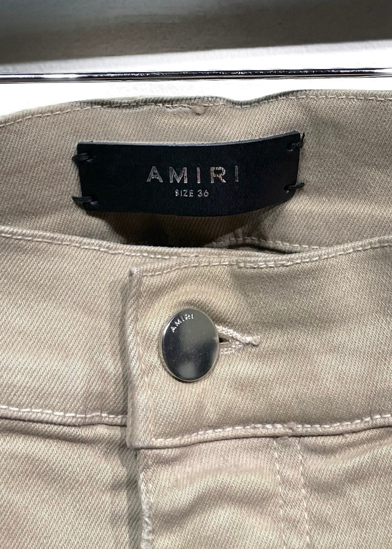 Amiri Beige MX1 Denim Jeans