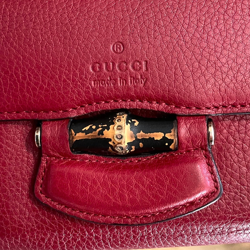 Gucci Red Bamboo Wallet
