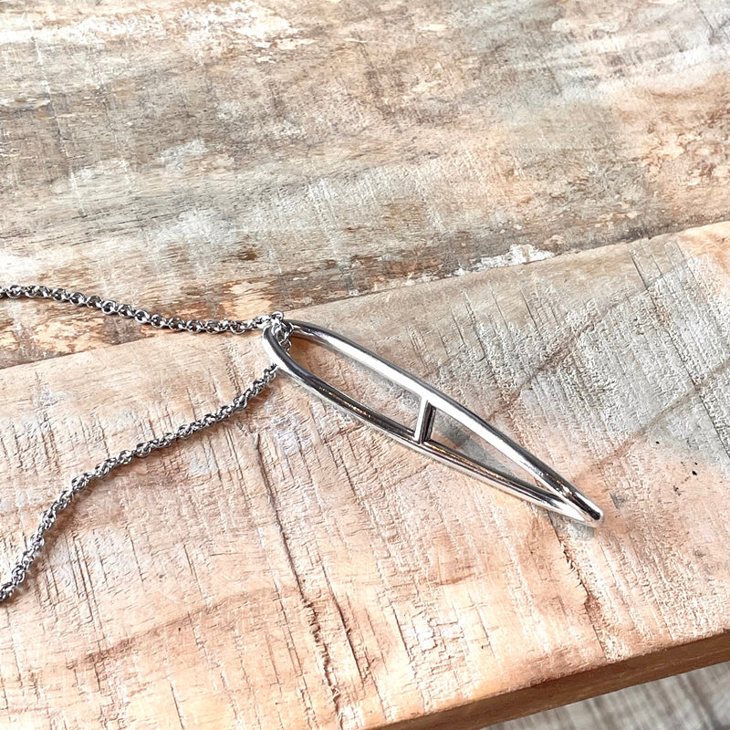 Hermès Vintage Silver Twist Chain Long Necklace