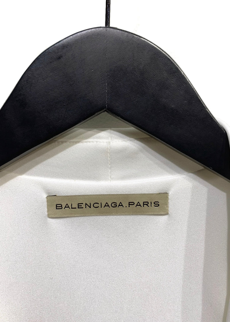 Balenciaga Ivory Wrapped Sleeveless Top