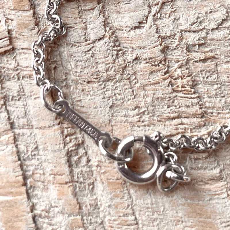 Tiffany & Co Silver Elsa Peretti Large Bean Chain Necklace