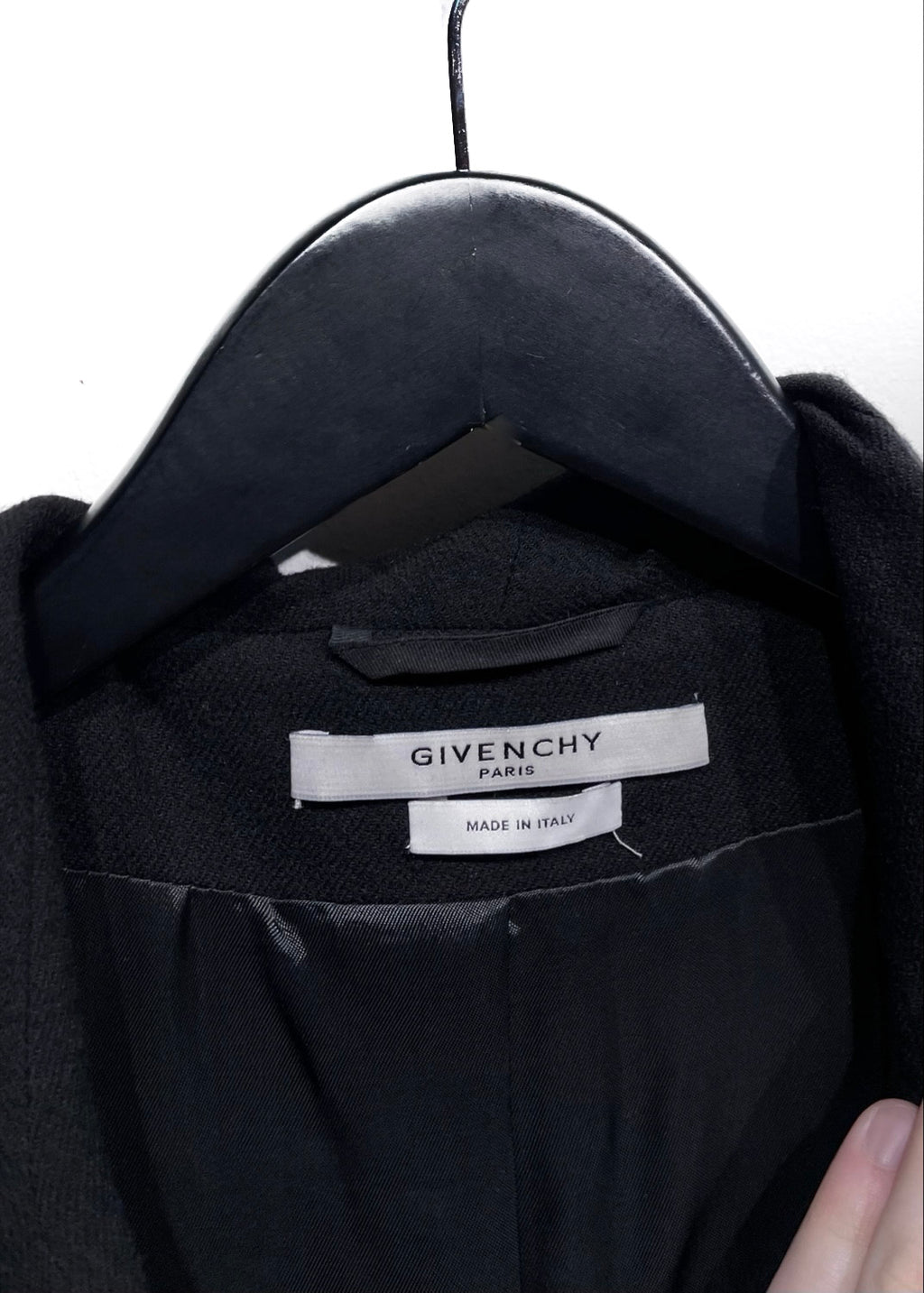 Givenchy Black Wool Evening Blazer