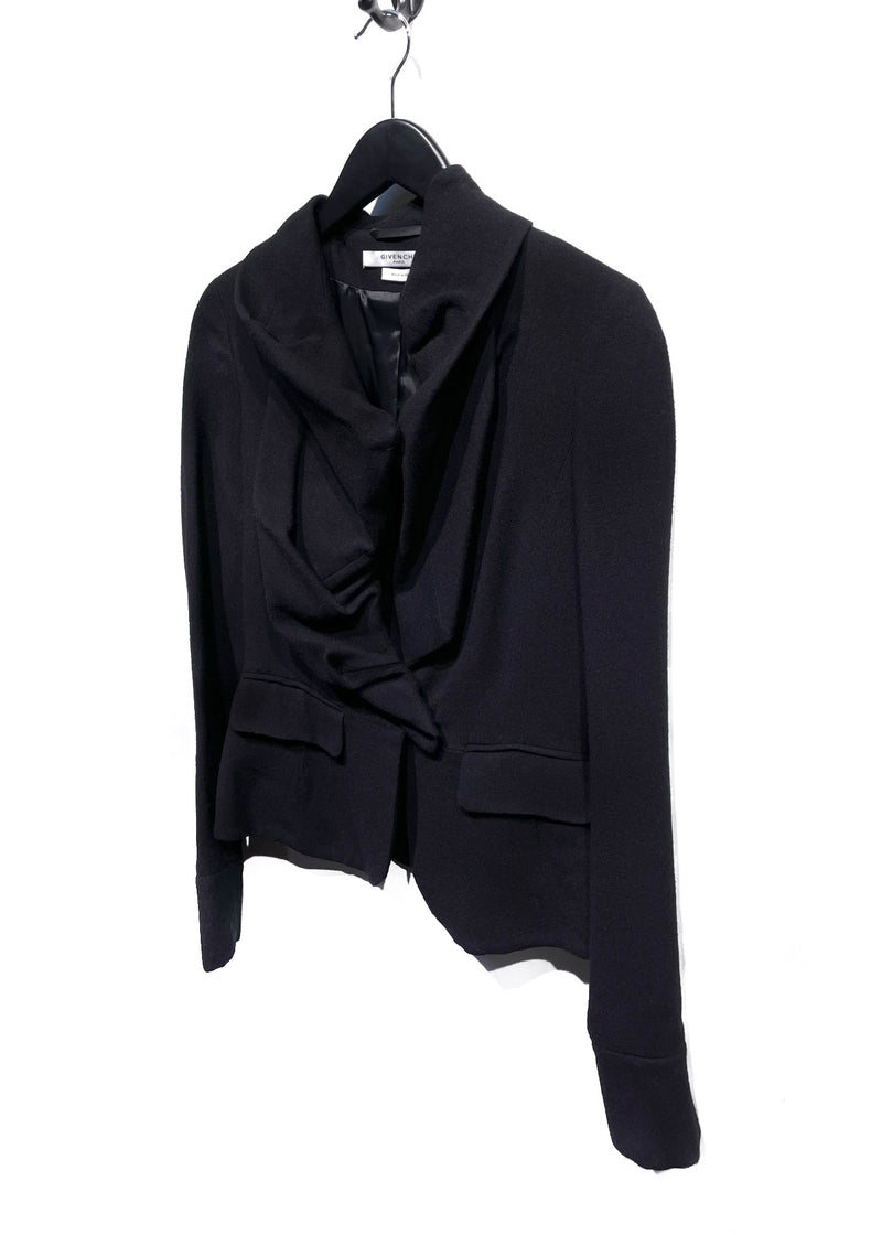Givenchy Black Wool Evening Blazer
