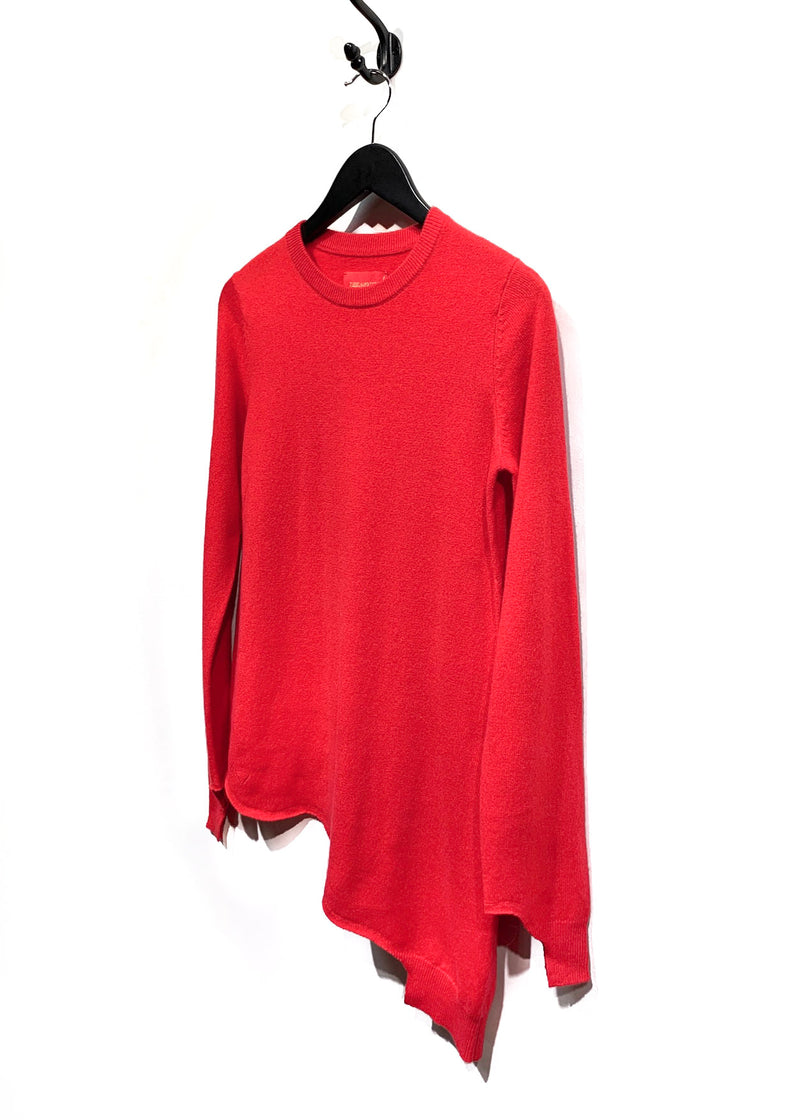 Zadig & Voltaire Poppy Red Angel Asymetric Cashmere Sweater