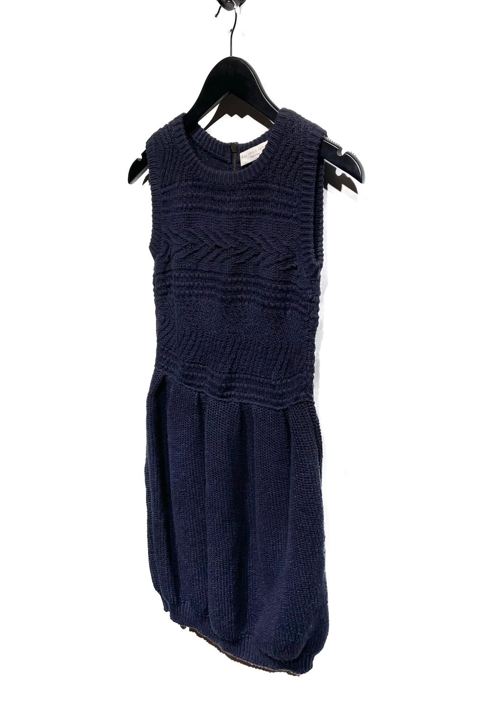 Stella McCartney Navy Knit Sleeveless Dress