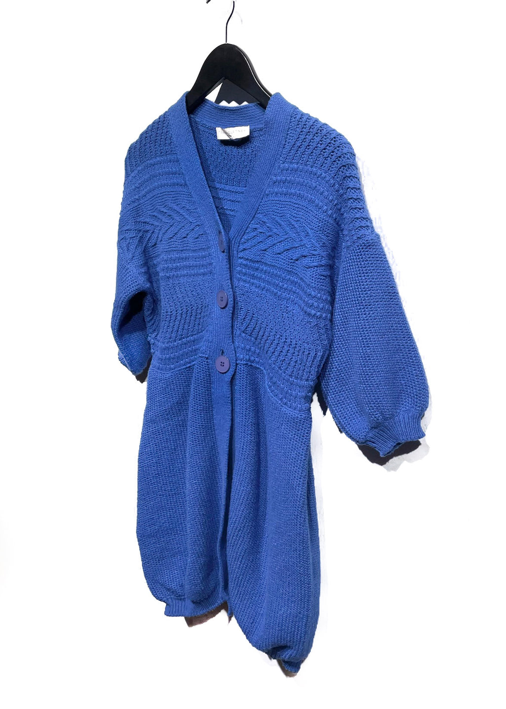 Stella McCartney Cerulean Blue Oversized Chunky Cardigan