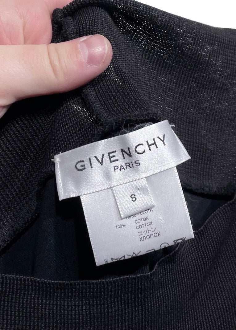 Givenchy Black Zipper Accent Sweater