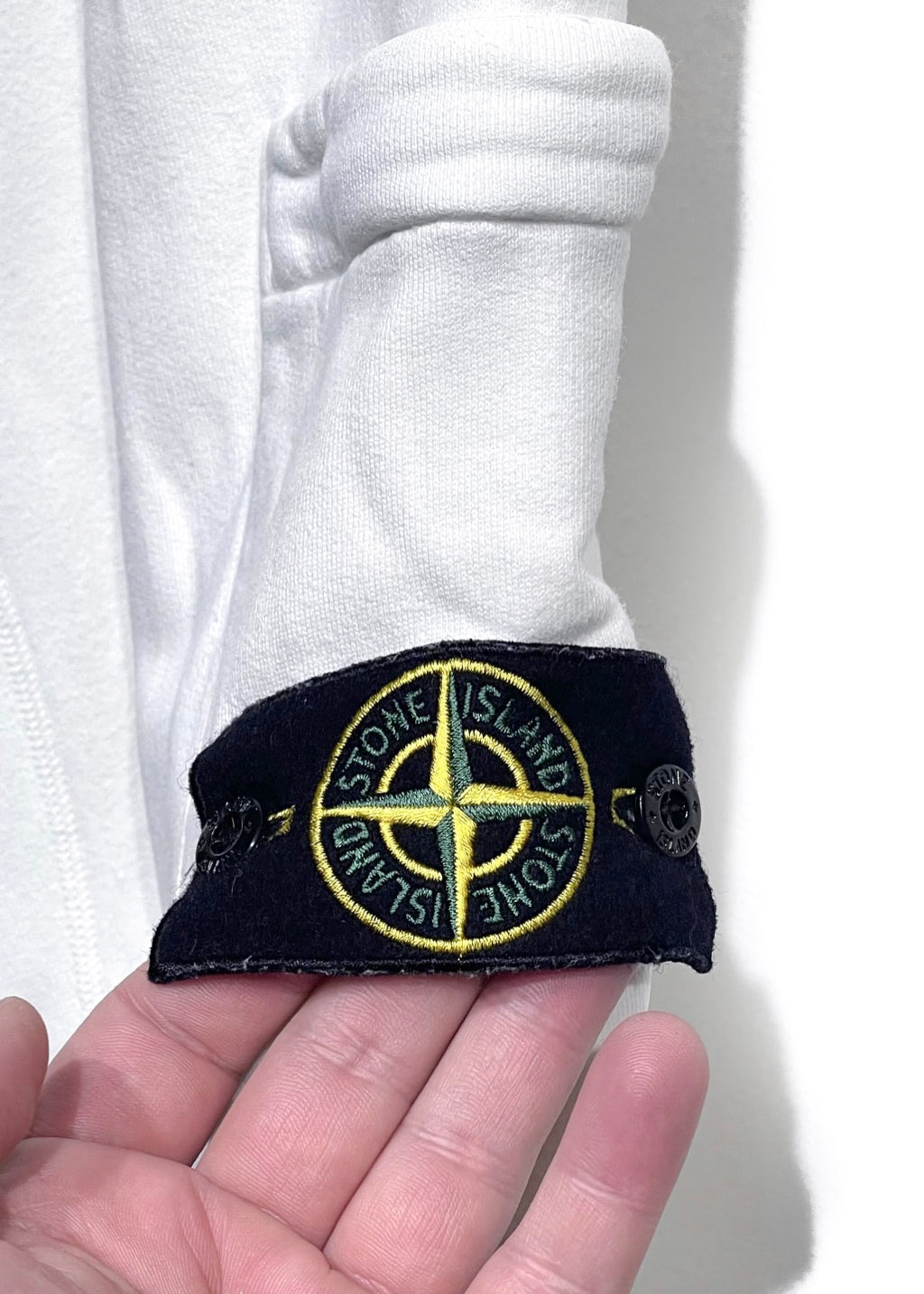 Stone Island Badge White Logo Sweatpants
