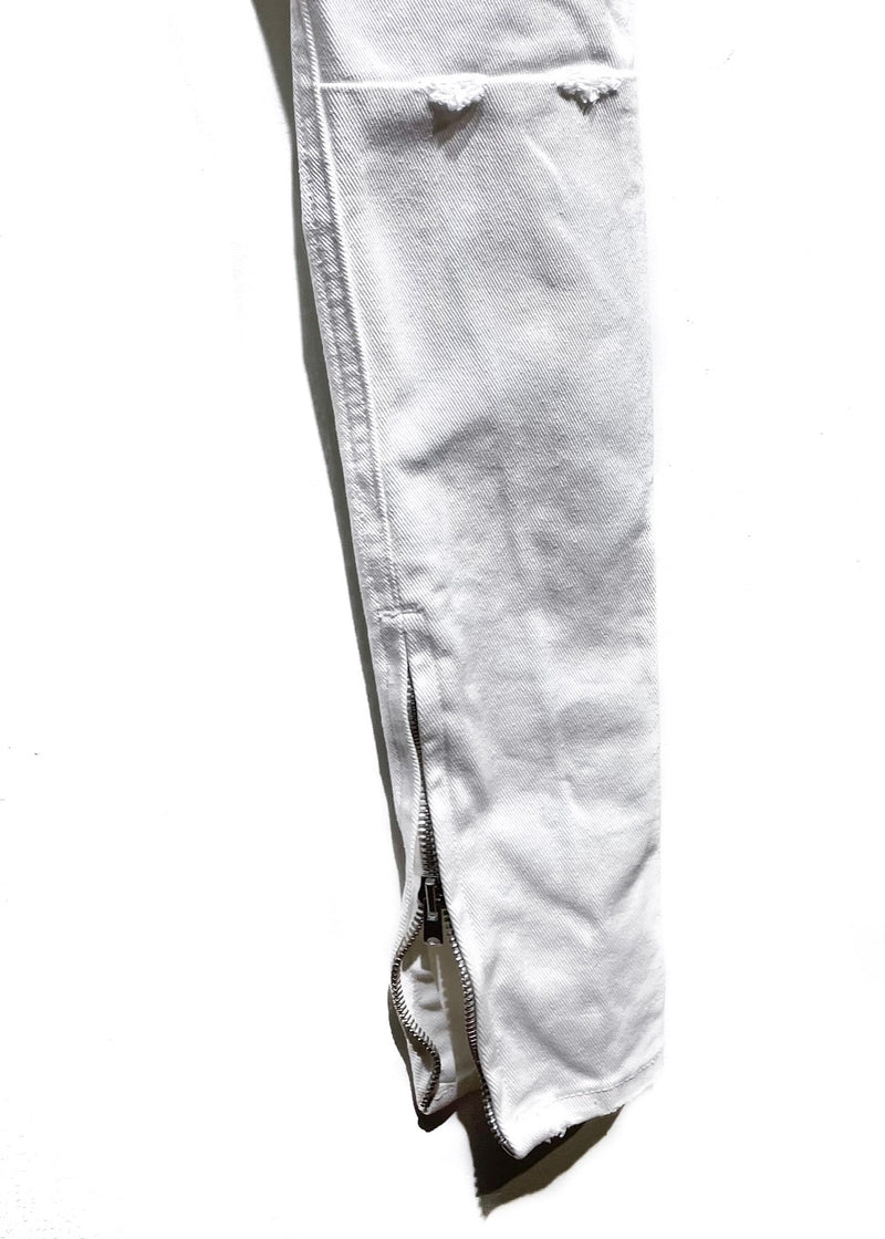 Fear Of God Fourth Collection White Destroyed Jeans