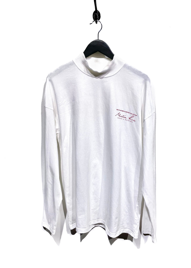 T-shirt blanc à manches longues avec logo "Vintage" Martine Rose