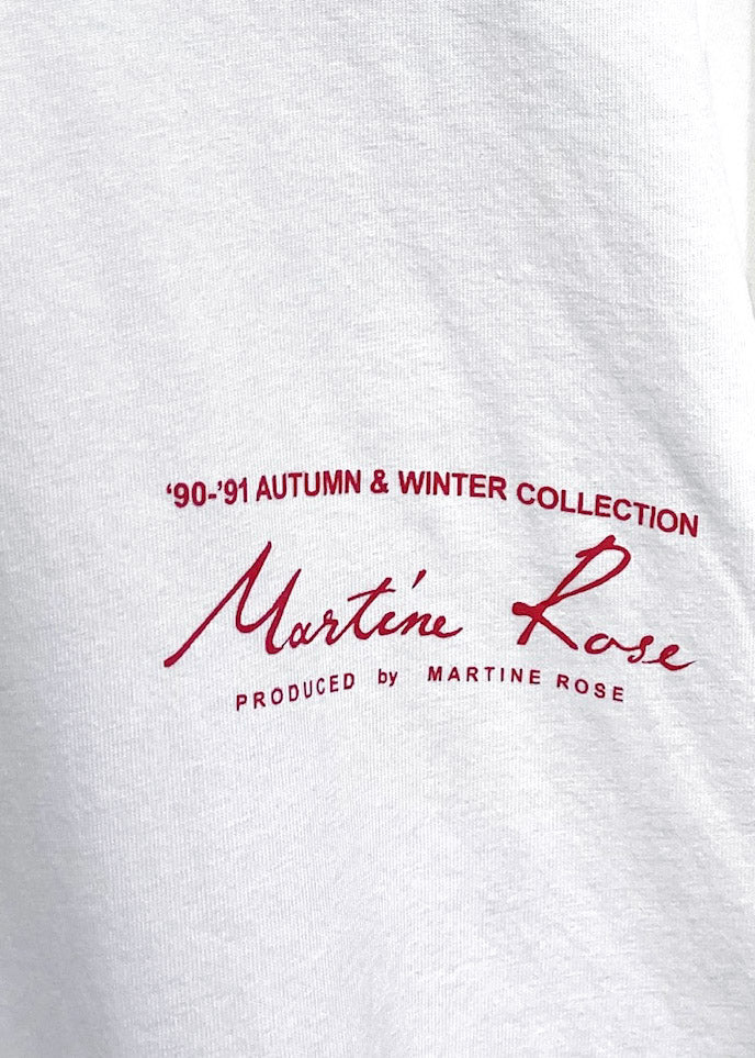 Martine Rose White "Vintage" Logo Long Sleeves T-shirt