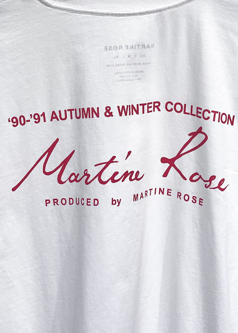 Martine Rose White "Vintage" Logo Long Sleeves T-shirt