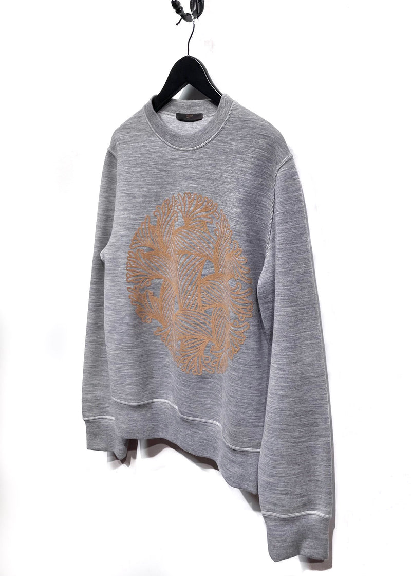 Louis Vuitton Christopher Nemeth Grey Rope Print Sweatshirt
