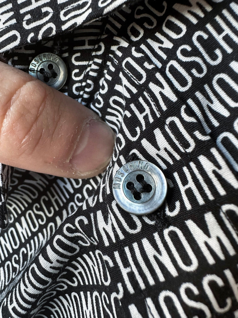 Moschino Logo Throughout Printed Shirt
