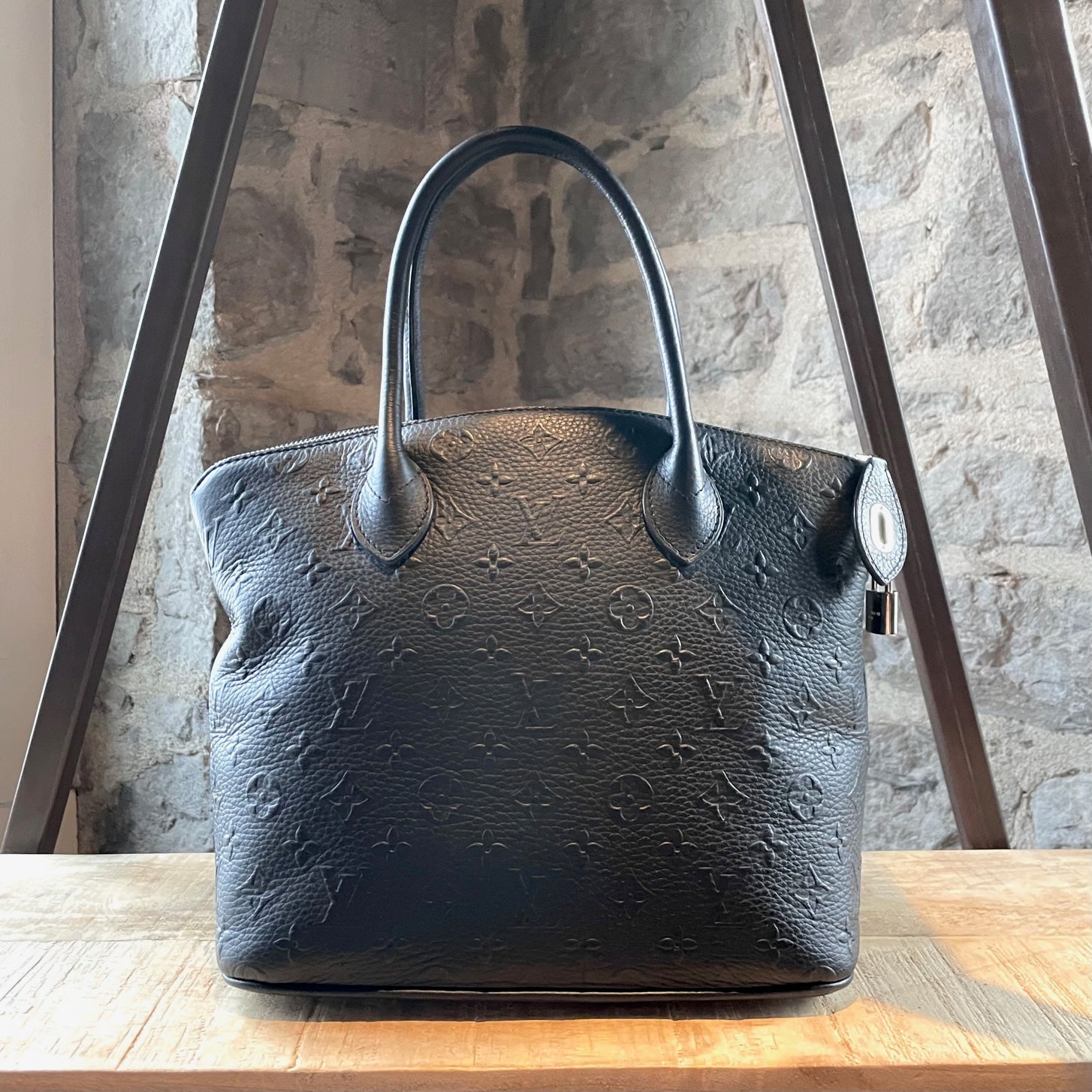 Louis Vuitton Black Monogram Revelation Lockit Handbag – Boutique LUC.S