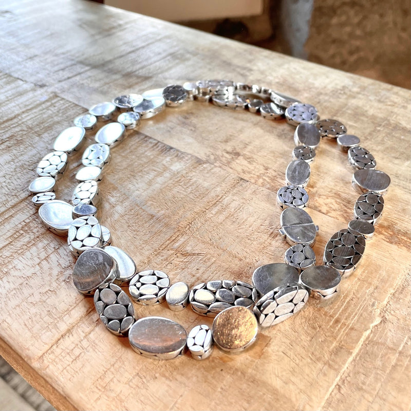 John Hardy Vintage Silver Kali Pebble Long Necklace