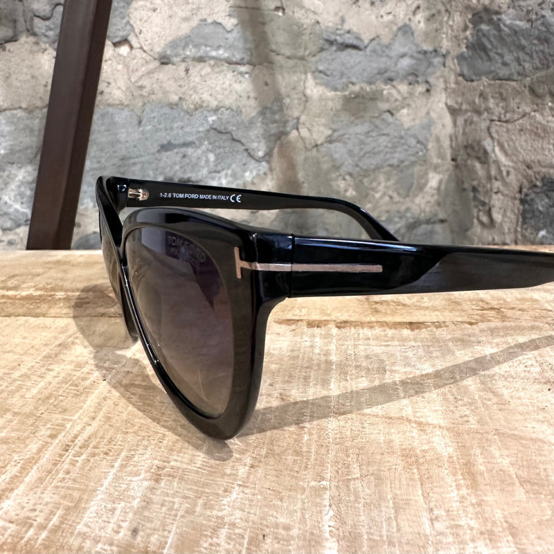 Tom Ford Arabella TF511 Black Cat Eye Sunglasses