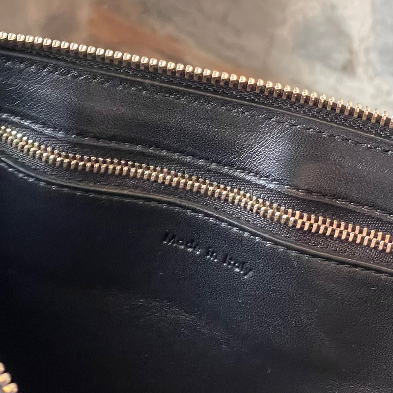 Céline Black Python Medium Edge Bag