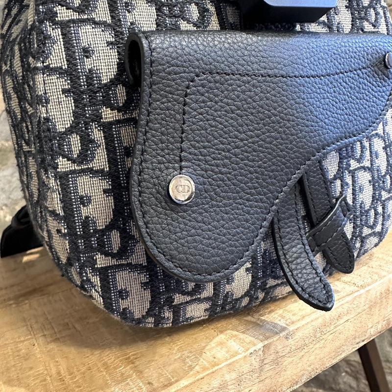 Mini sac à dos Dior Oblique Gallop avec cuir veau grainé