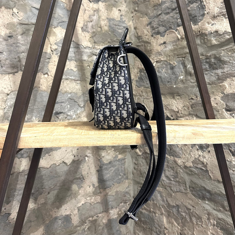 Mini sac à dos Dior Oblique Gallop avec cuir veau grainé