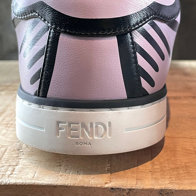 Fendi Lilac Leather Slip-on Sneakers