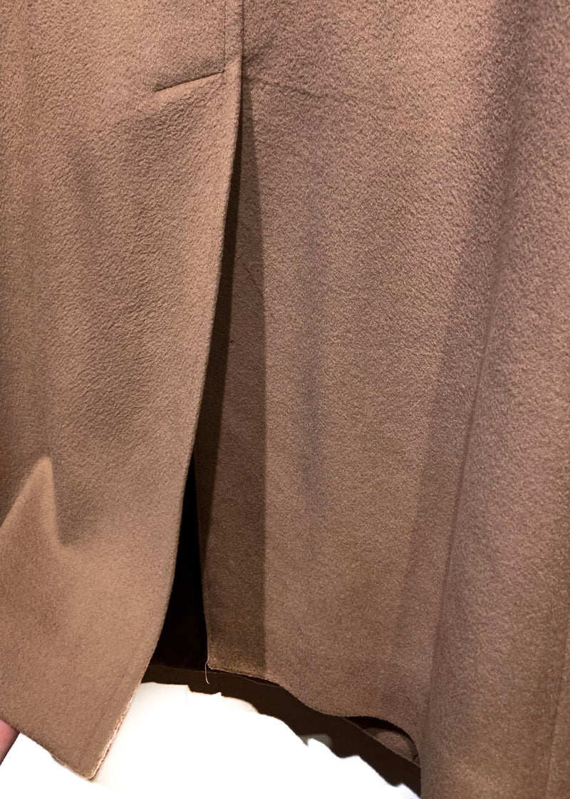 Manteau classique Versace beige en cachemire